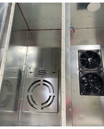 Combination, Spray Booth, Powder Coating Oven, Curing oven, Cerakote Oven, Powder Coating Oven / Curing Oven Inside Front Center
