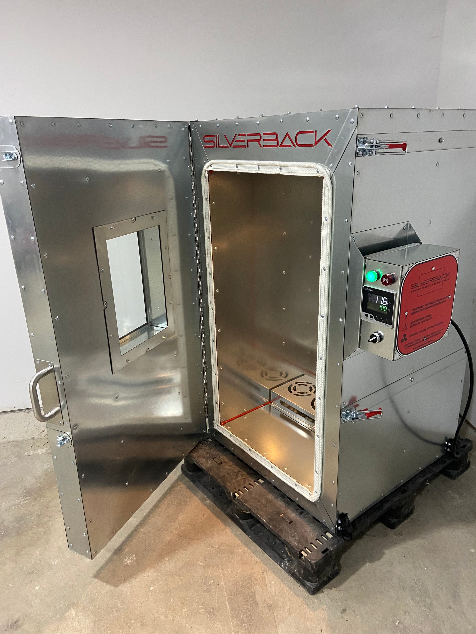 Powder Coating Oven, Curing oven, Cerakote Oven, Powder Coating Oven / Curing Oven (4'x2'x2') High Efficiency Front Right Open Door