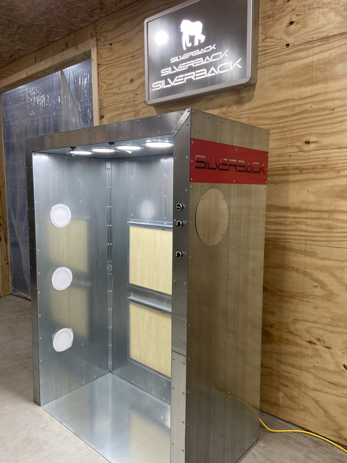Silverback 6x4x2 Deluxe Powder Coating Spray Booth