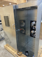 5x2x2 combo booth bay with twin exhaust fans