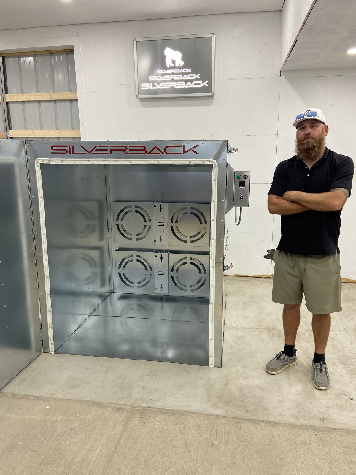 Silverback wide and deep oven with door open (5x4x4 shown, placeholder for 6x4x4)