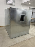 5x4x4 powder coating oven under the Silverback shop sign
