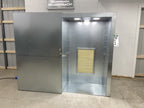 Silverback 6x3x2 combo spray booth side with filter and lighting