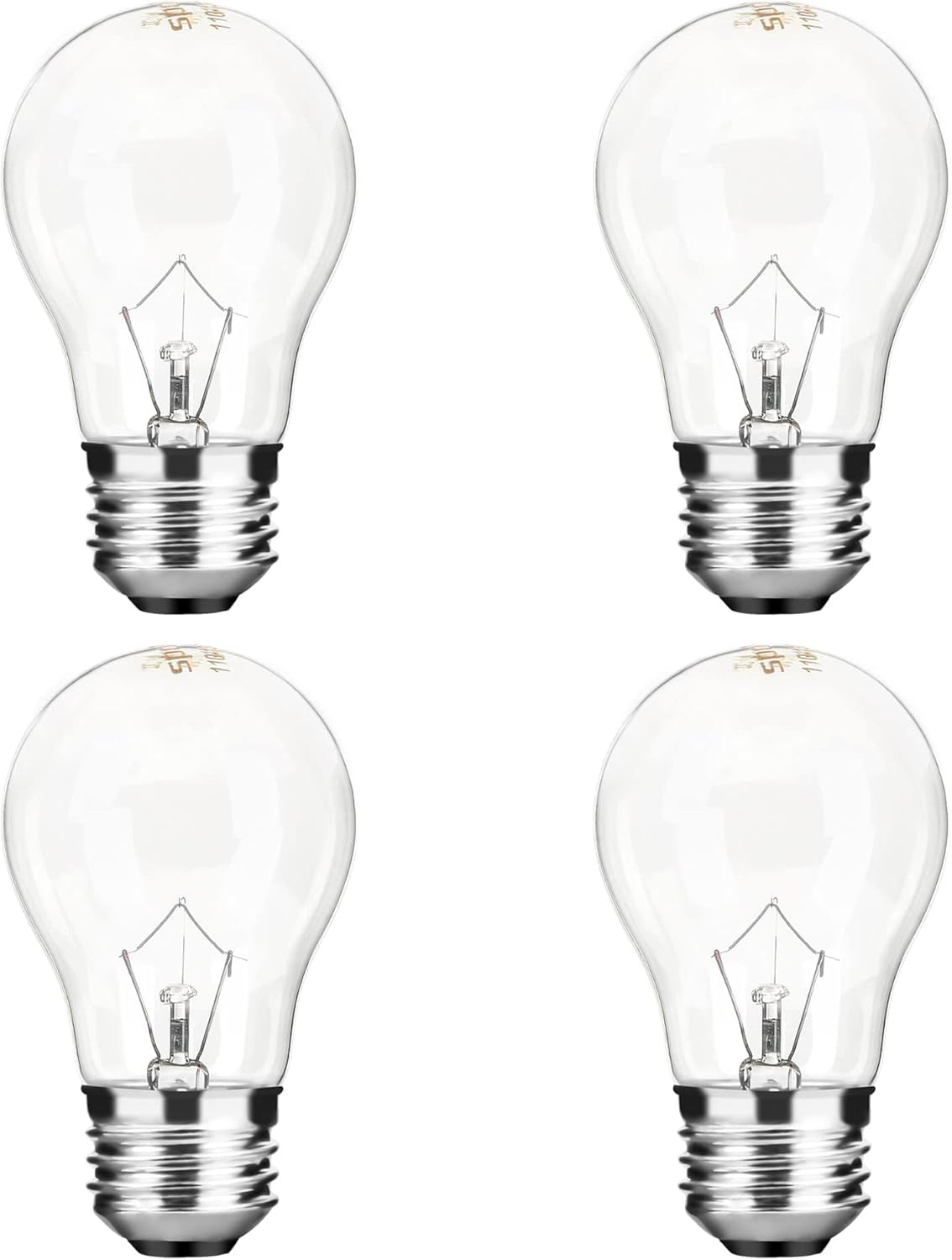 High-temp oven light bulbs, 4-pack