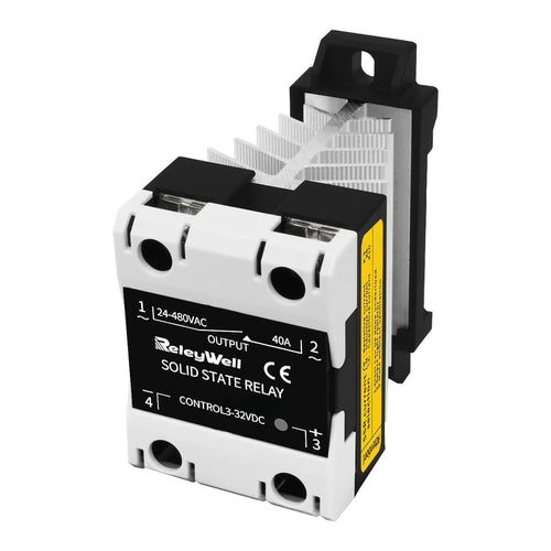 40A solid-state relay with heat sink