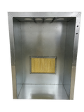 Silverback 6x4x2 powder coating spray booth, front view on white